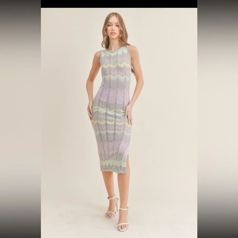 Mable . knitted dresses, sleeveless and mid-calf. New Boutique - Picture 1 of 9